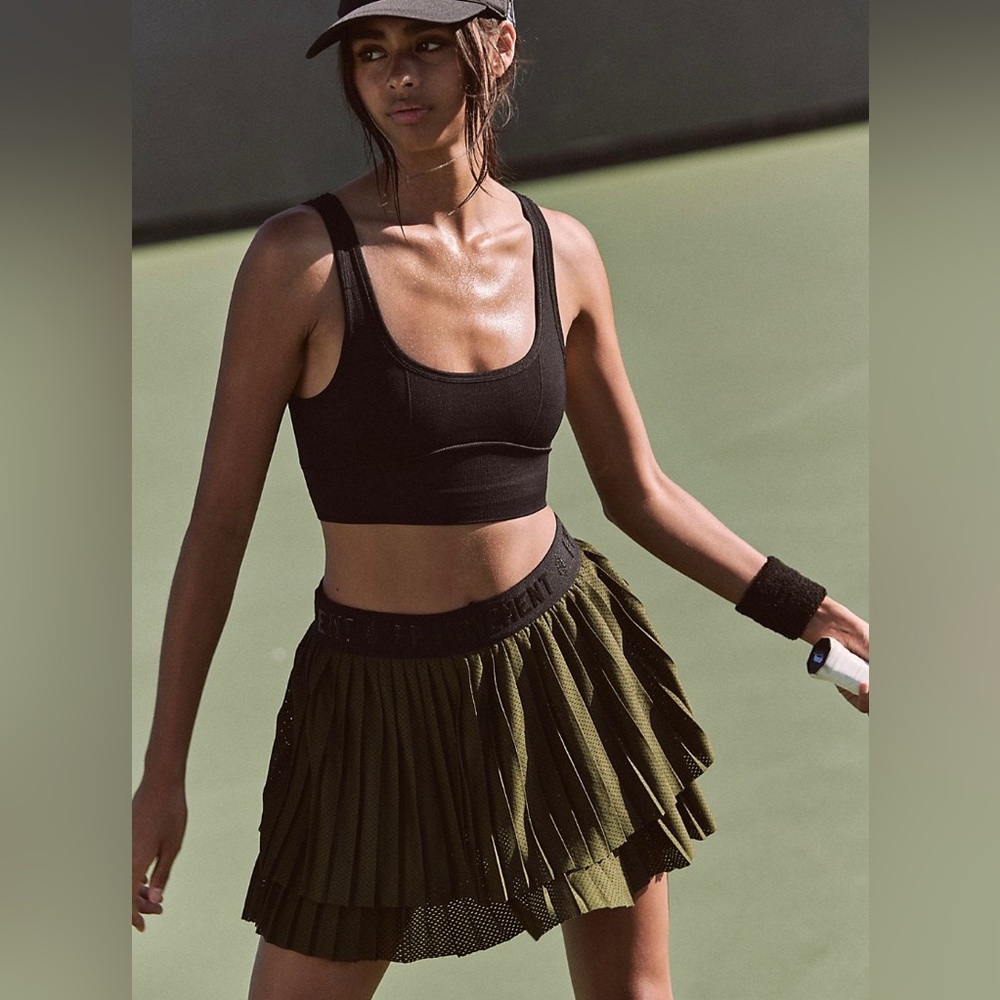 FP movement dark green tennis skirt / workout skort